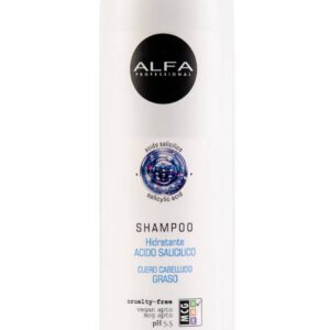 Botella de shampoo de acido salicílico de la marca Alfa Free de 430mL